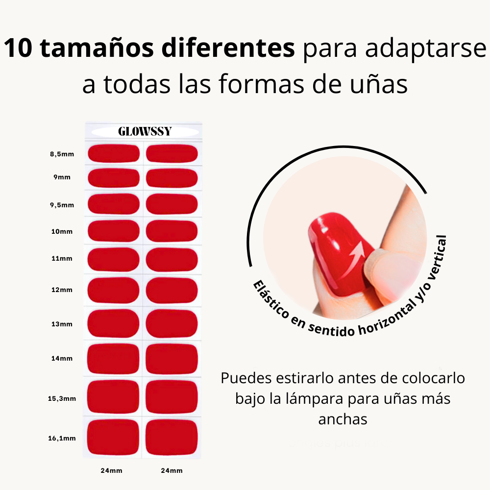 Pack de 3 Tiras de Gel UV