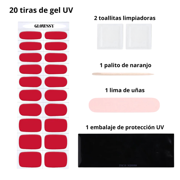 Pack de 3 Tiras de Gel UV